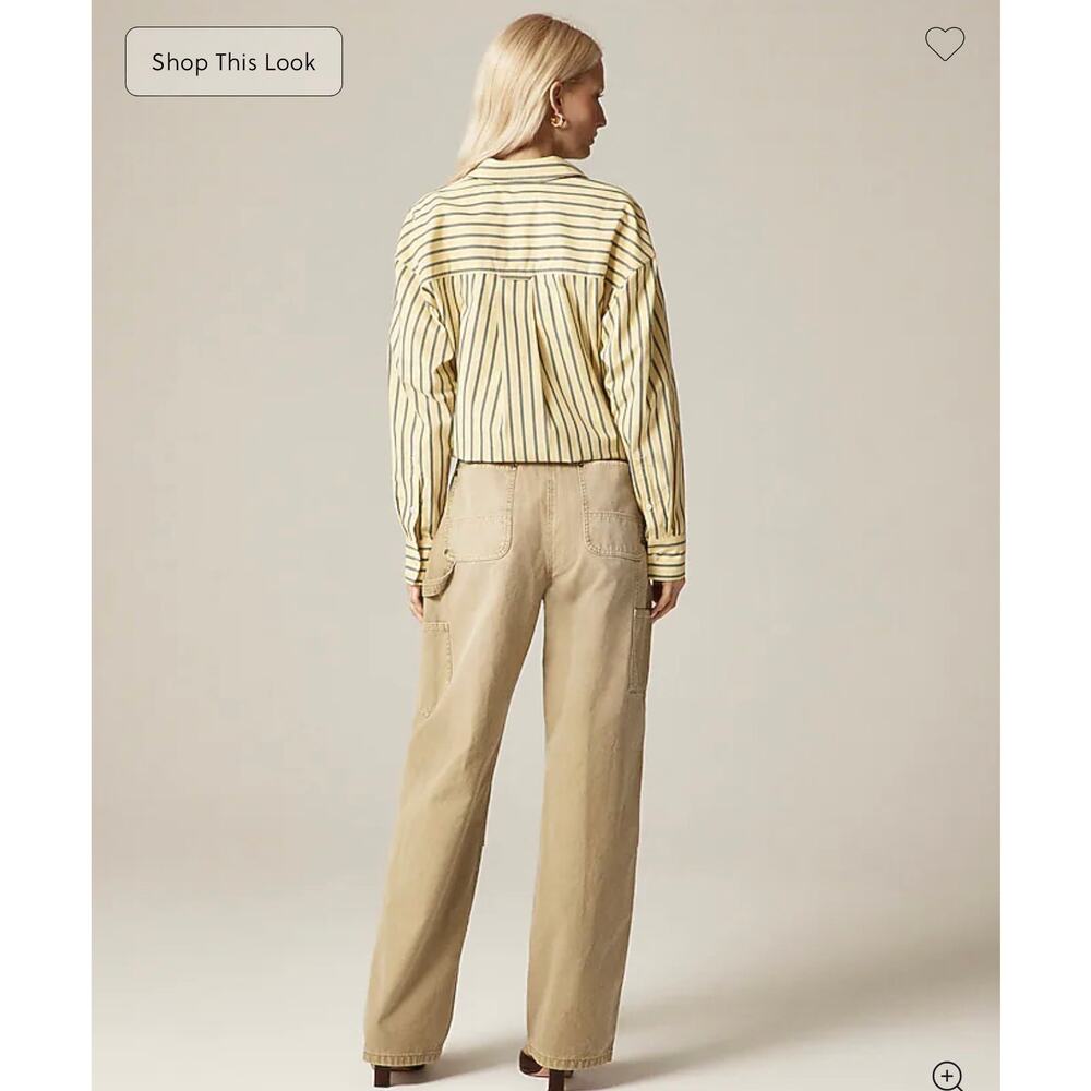 J. Crew Painter pant in cotton canvas Beige Buckthorn NWT size 31 - Picture 4 of 8